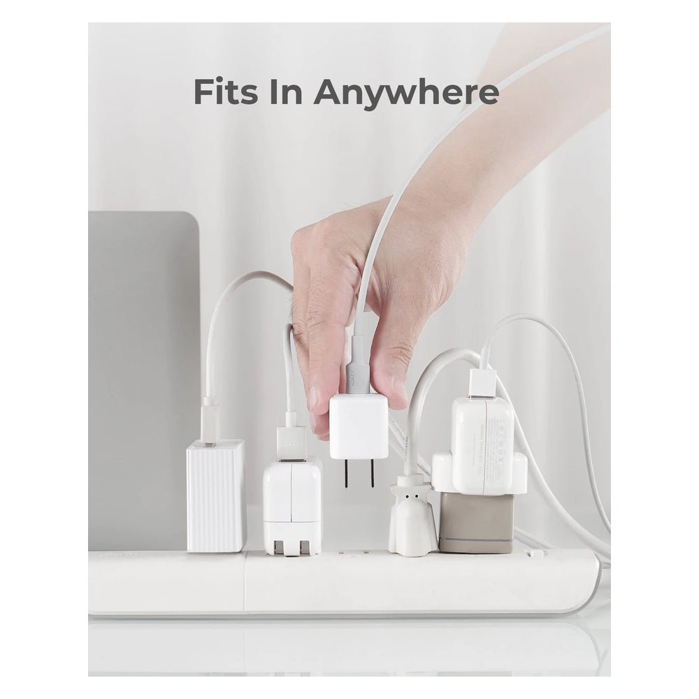 Cargador Aukey Pared Ultra Portable 20w PD Wall Color Blanco — foto 4