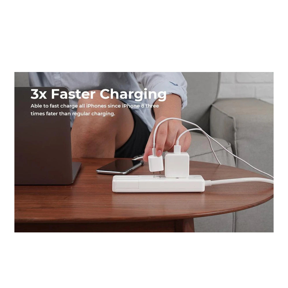 Cargador Aukey Pared Ultra Portable 20w PD Wall Color Blanco — foto 5