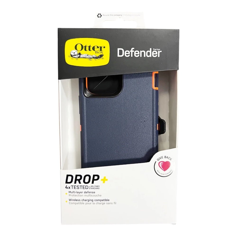 Case OtterBox Defender | iPhone 13 Pro | Azul/naranja — foto 2