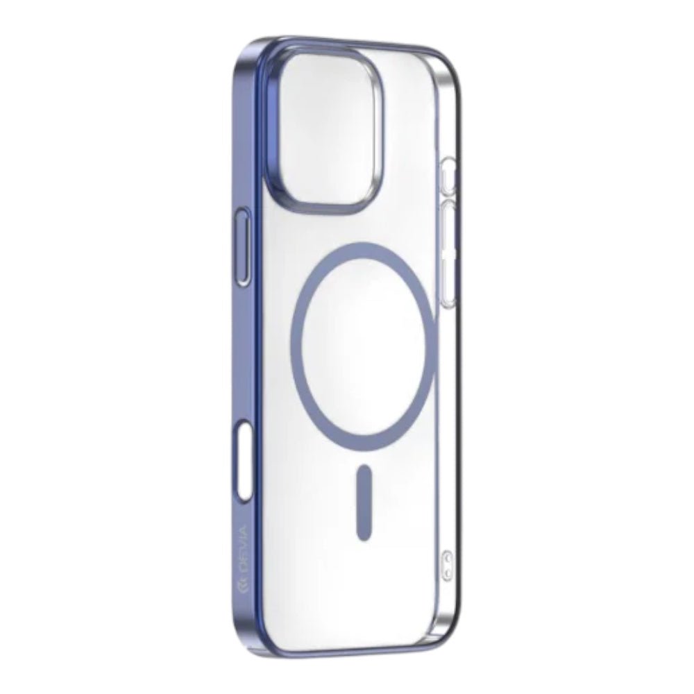 Estuche Devia MagSafe iPhone 16 Glimmer - Azul