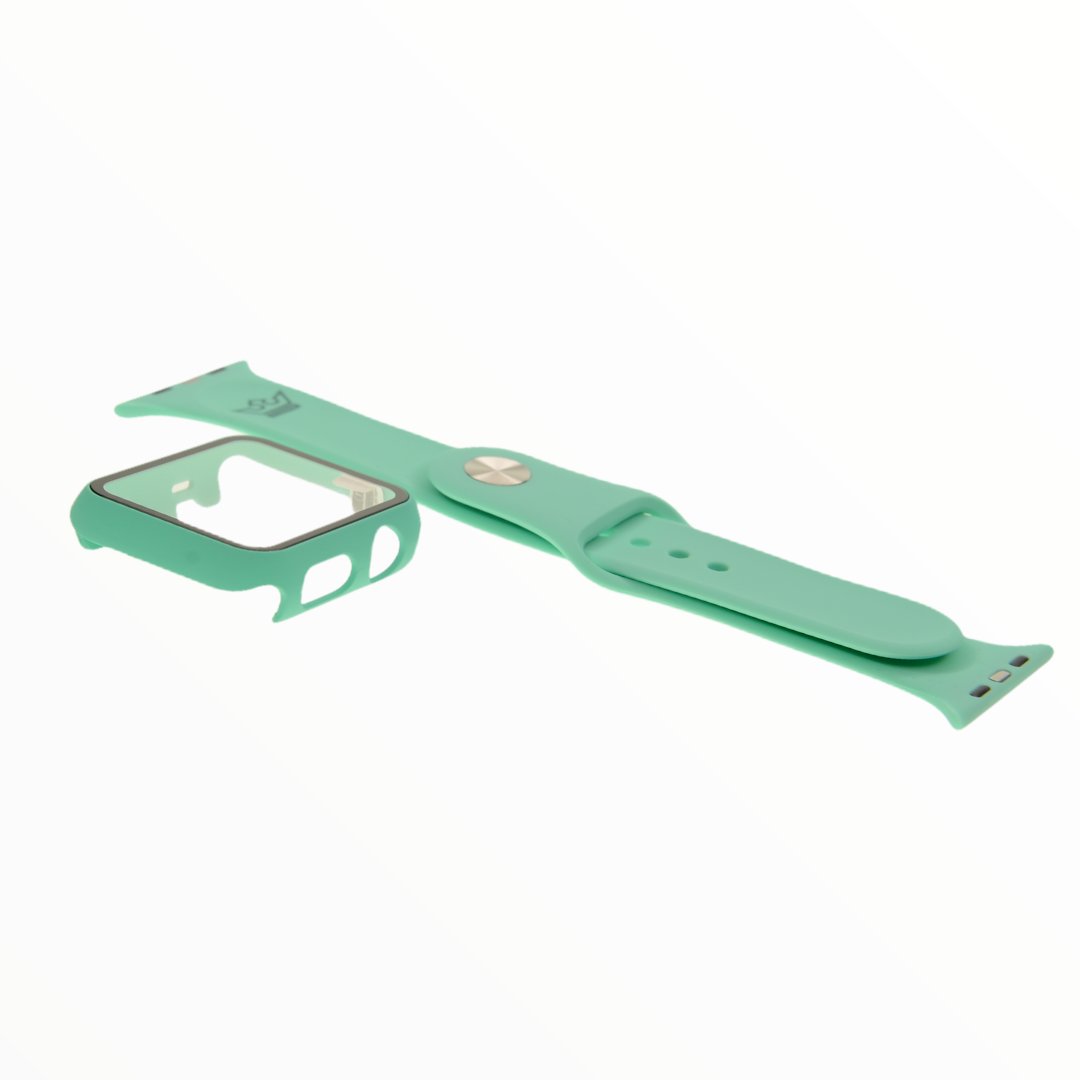Accesorio El Rey Pulsera con Bumper y Protector de Pantalla Apple Watch 42 Mm Color Menta — foto 4