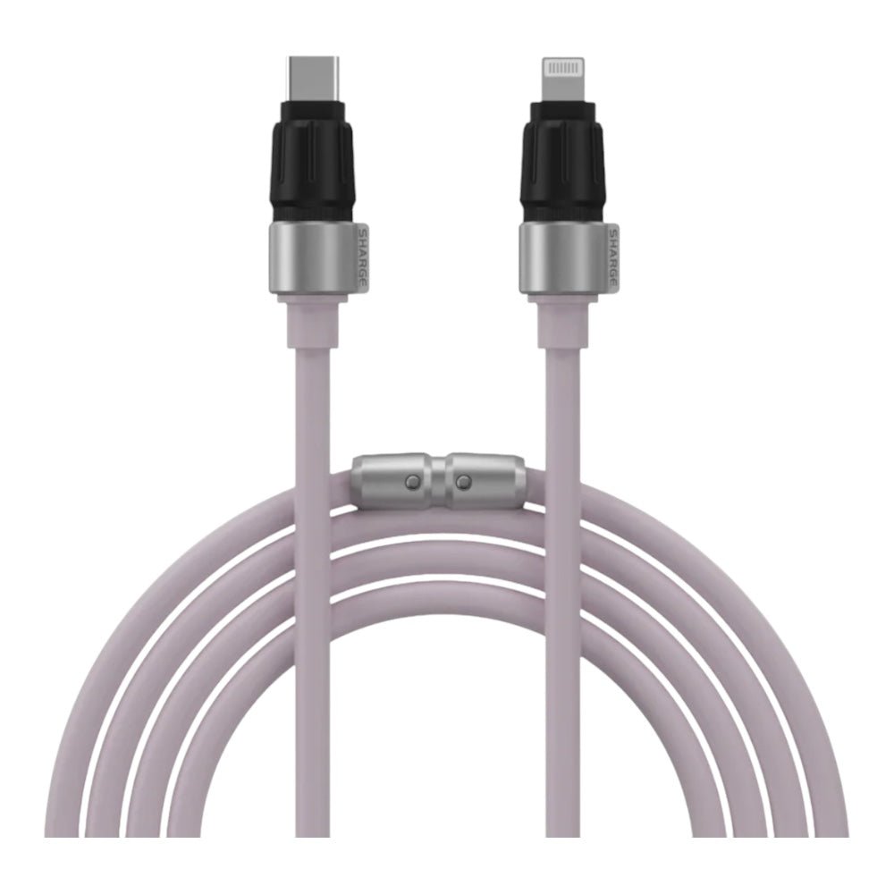Accesorio Sharge Lightning Phantom Cable Lightning To C Color Morado