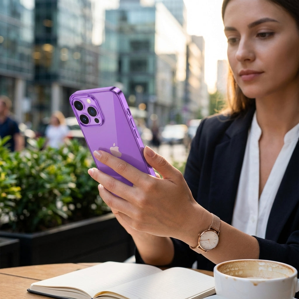 Estuche Devia Skin iPhone 16 Pro Glimmer Series Case(pc) Color Rosado — foto 6