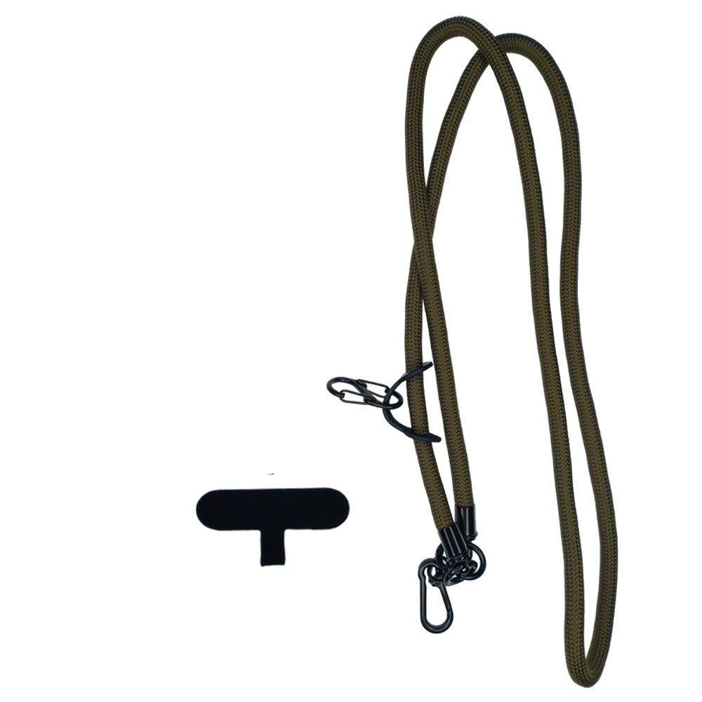 Accesorio el Rey Strap 8mm 1.2 M Largo con Sujetadora New con Colgador de Llaves y Audífonos Color Verde Musgo