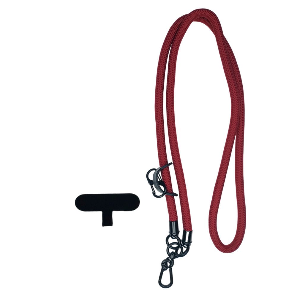 Accesorio el Rey Strap 8mm 1.2 M Largo con Sujetadora New con Colgador de Llaves y Audífonos Color Corinto — foto 2