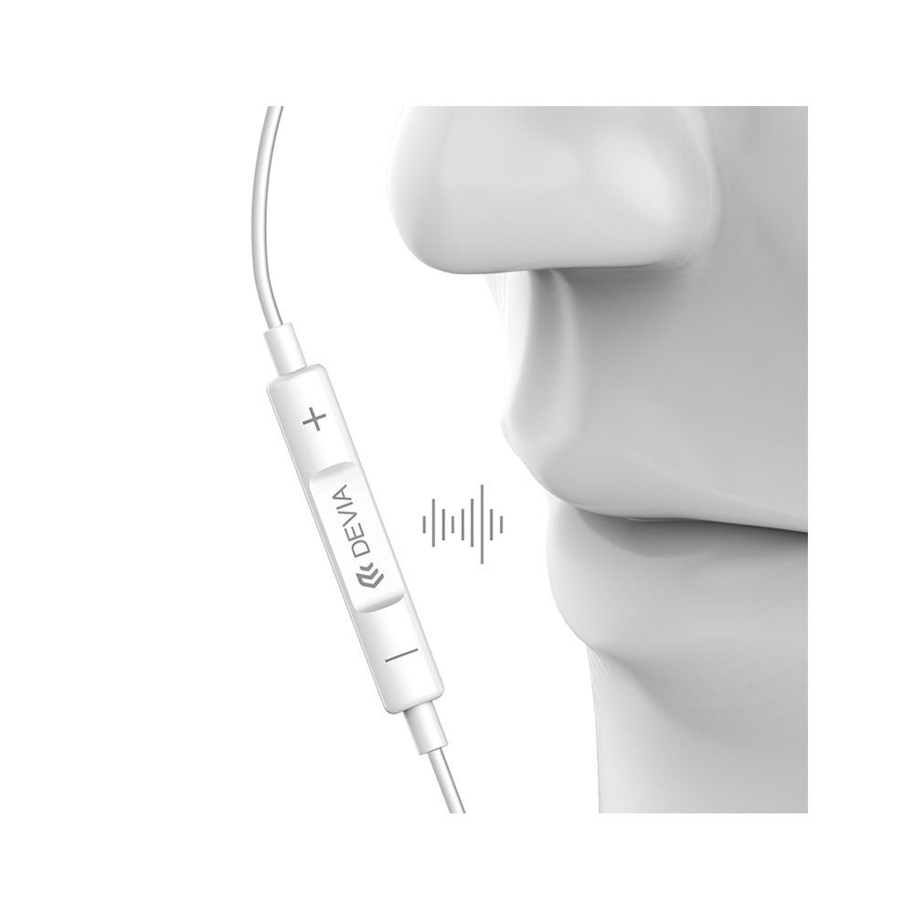 Audifonos Devia Lightning Star Series Earbuds Lightning Earphone (em026) Color Blanco — foto 4