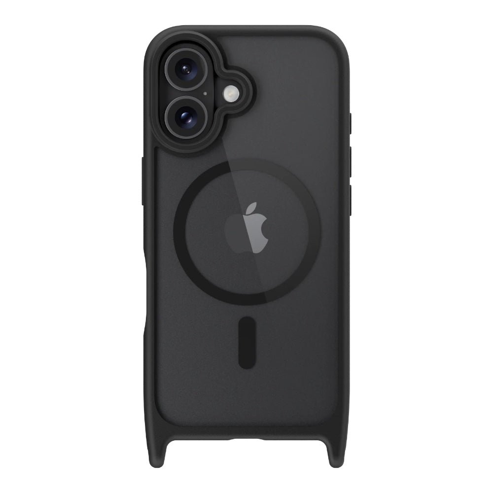 Estuche MagEasy Skin iPhone 16 Roam M Shockproof Protective Case With Lanyard For 2024 iPhone 16 Color Negro