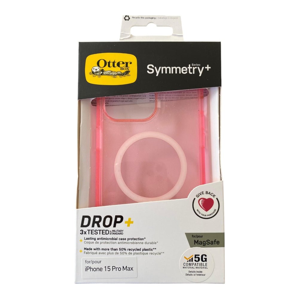 Estuche OtterBox Symmetry iPhone 15 Pro Max MagSafe Color Rosado