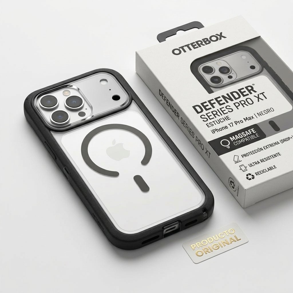 Case OtterBox Defender Series Pro XT | iPhone 17 Pro Max | Negro — foto 4