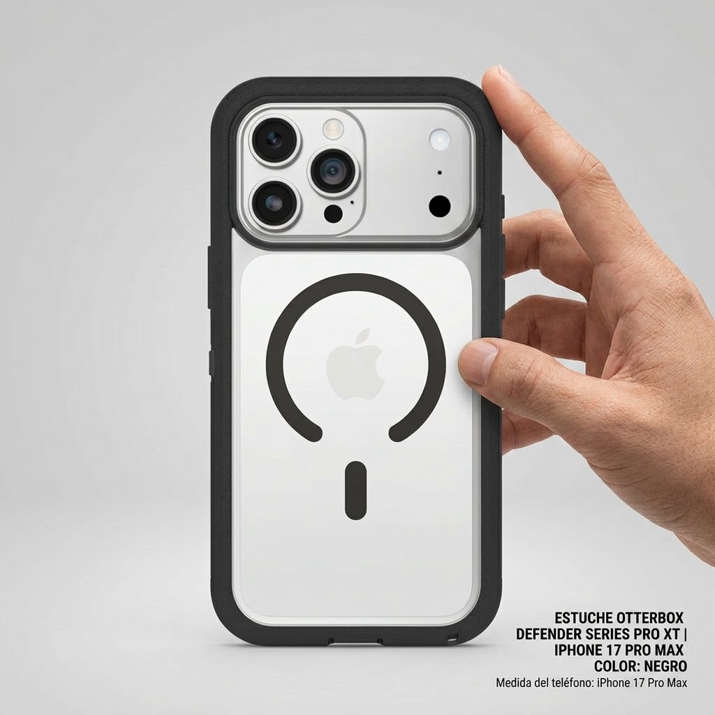 Case OtterBox Defender Series Pro XT | iPhone 17 Pro Max | Negro — foto 8