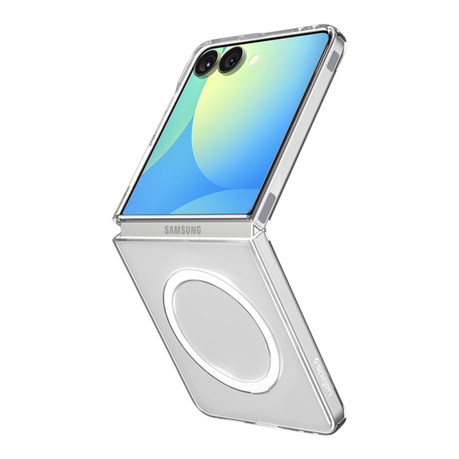 Estuche Spigen Samsung Z Flip 7 Ultra Hybrid MagSafe Transparente