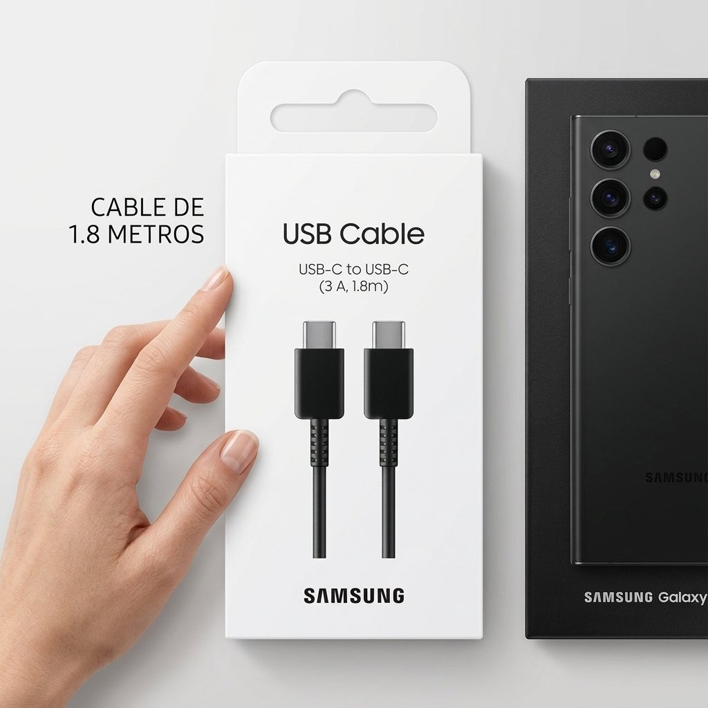 Cable Samsung USB-C a Usb0-c Cable S23 DE 1.8 Metros (ep-dw767) Original con Empaque Retail — foto 7