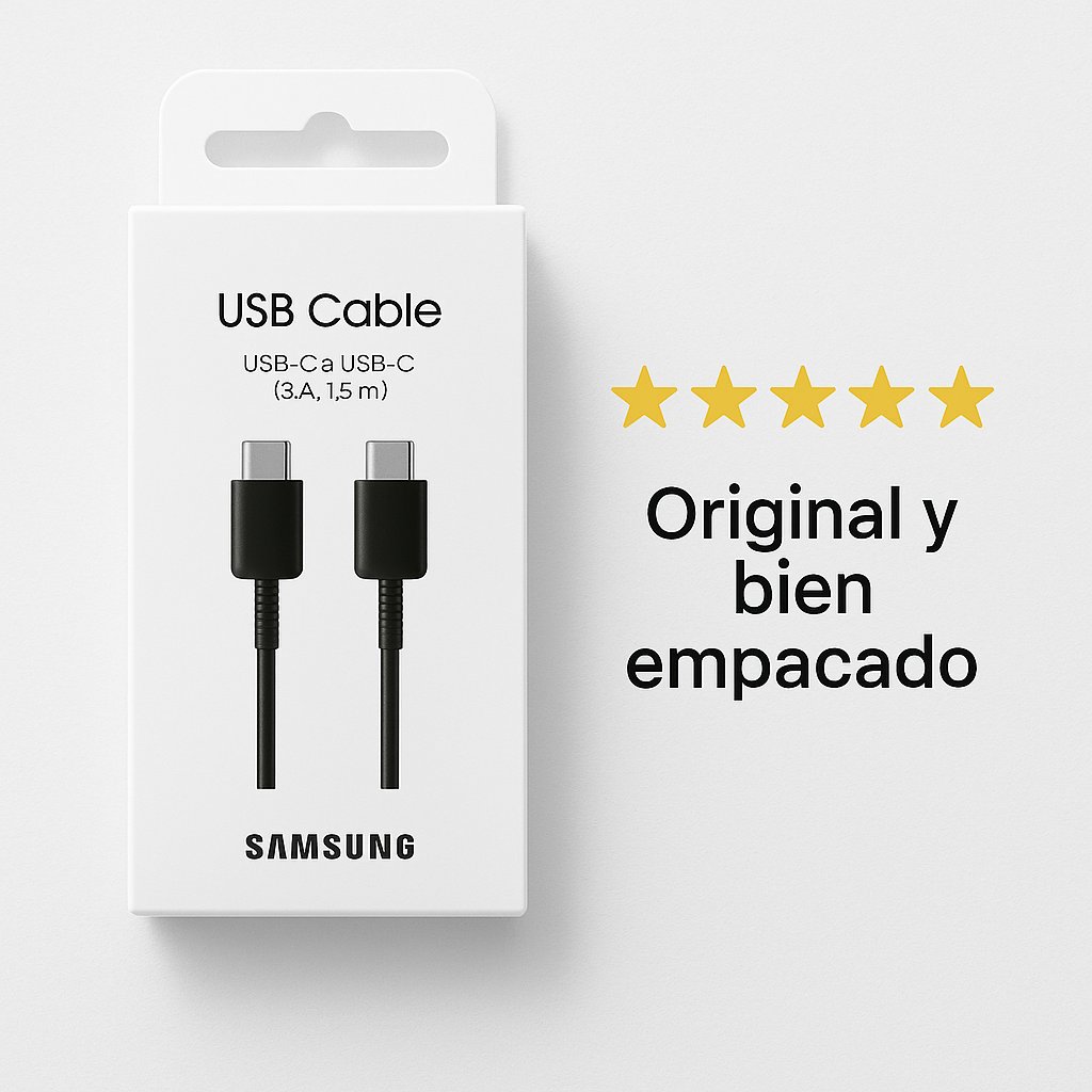 Cable Samsung USB-C a Usb0-c Cable S23 DE 1.8 Metros (ep-dw767) Original con Empaque Retail — foto 5
