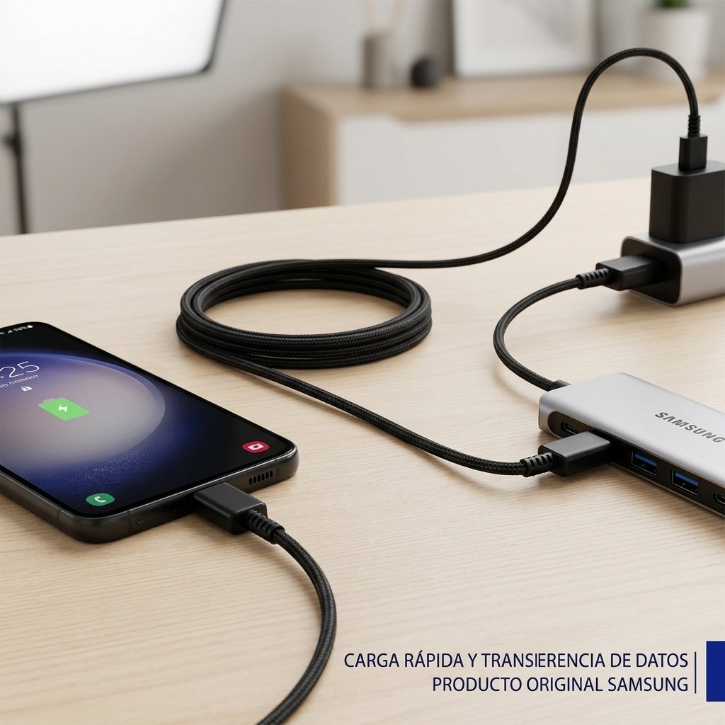 Cable Samsung USB-C a Usb0-c Cable S23 DE 1.8 Metros (ep-dw767) Original con Empaque Retail — foto 4
