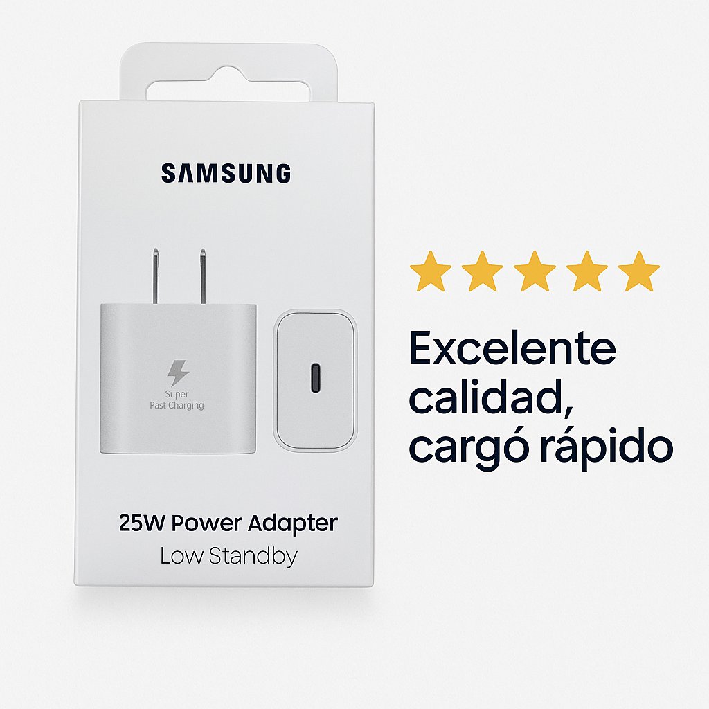 Cargador Samsung Cargador de Pared 25w Blanco (ep-ts2519) con Empaque Retail — foto 6