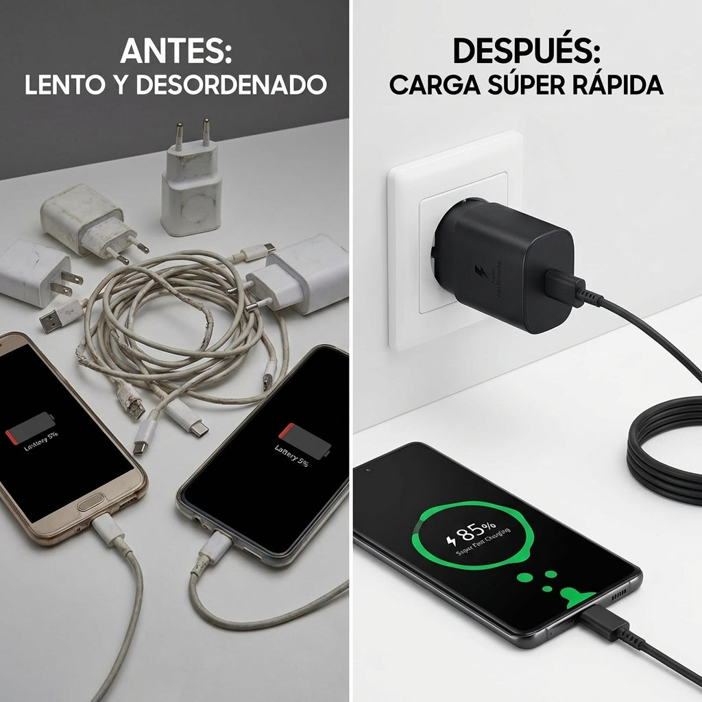 Cargador Samsung Pared 25W Tipo C - Negro — foto 5