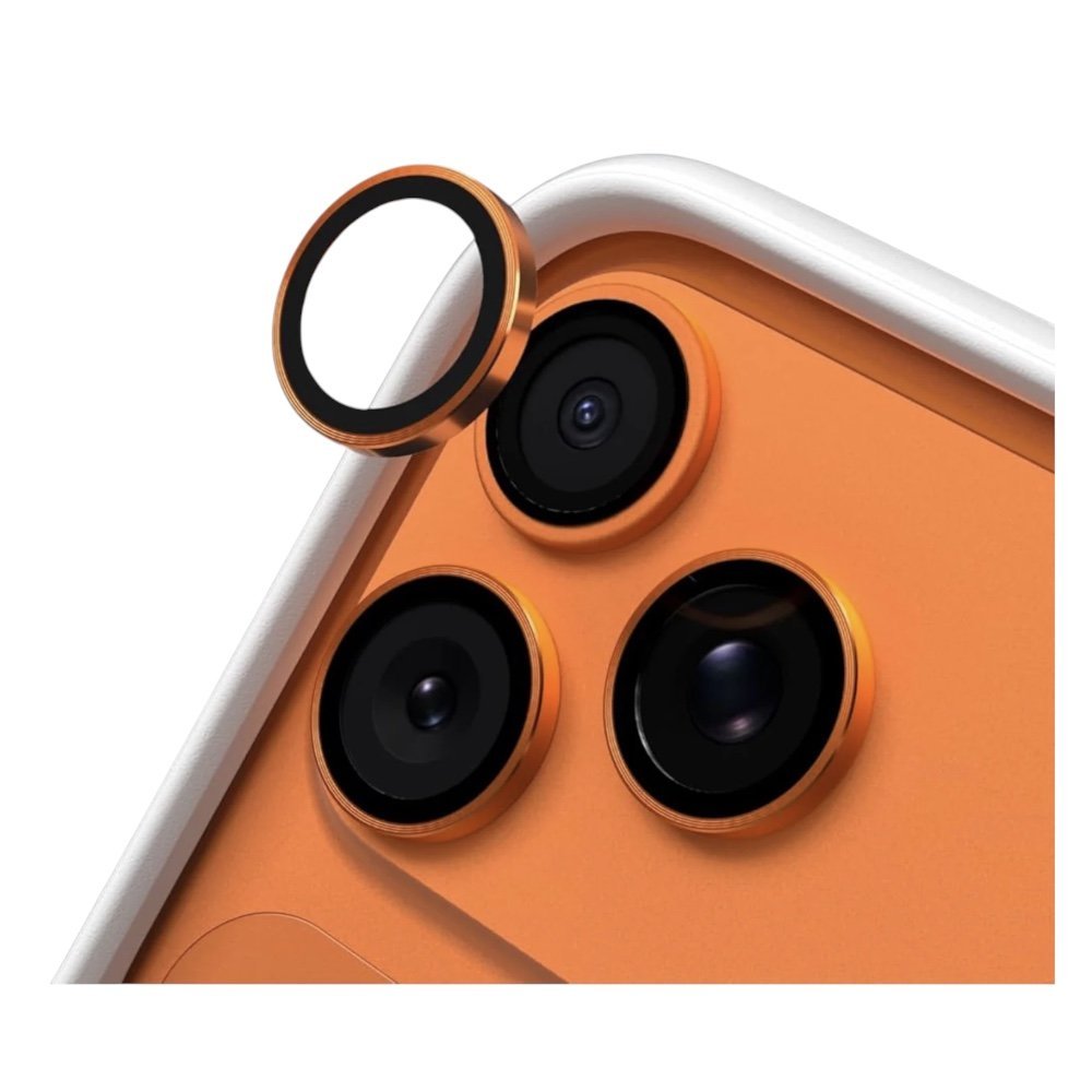 Vidrio Templado para Camaras Color Naranja iPhone 17 Pro