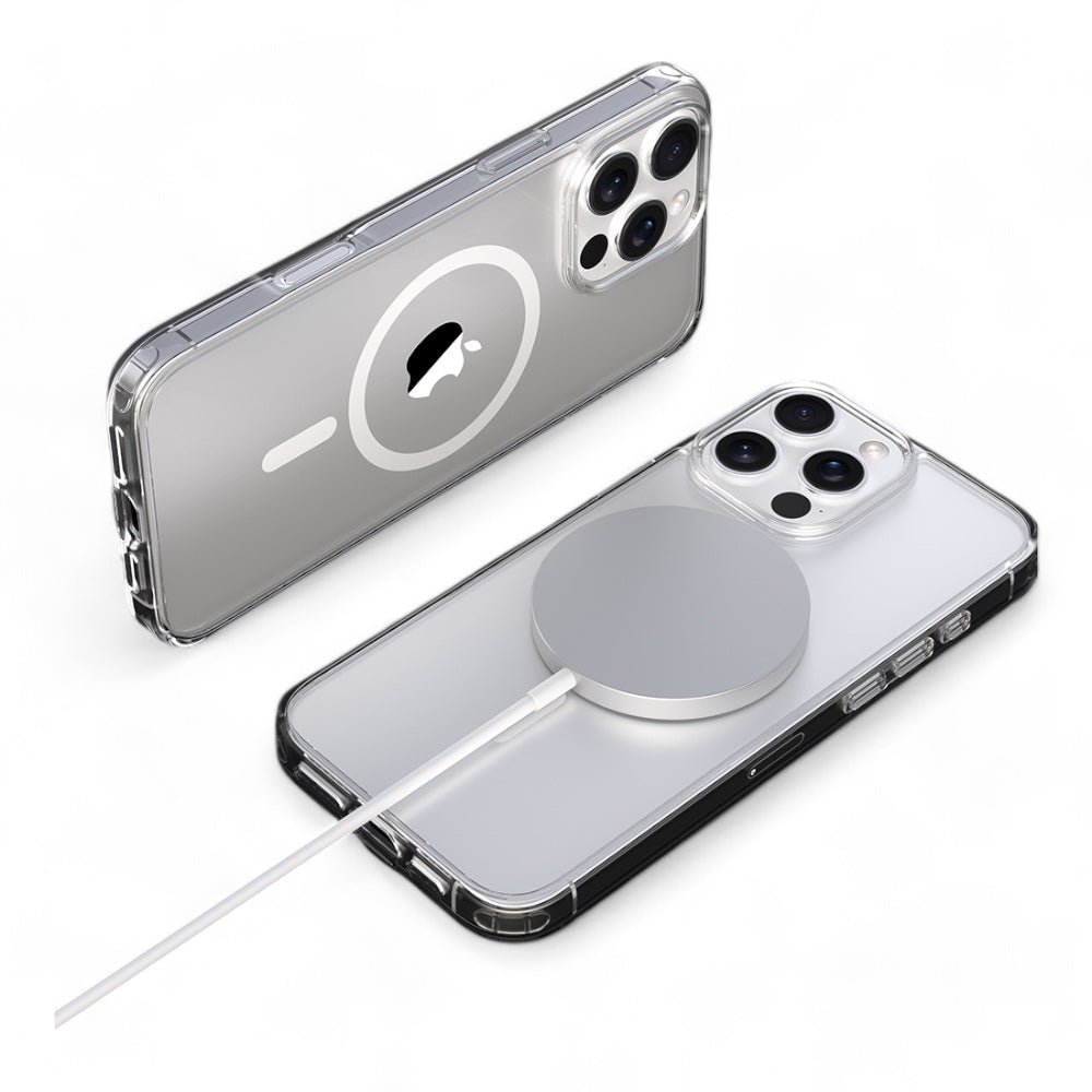 Estuche Devia MagSafe iPhone 16 Pro Pure Clear Magnetic Shockproof Case Color Transparente — foto 3