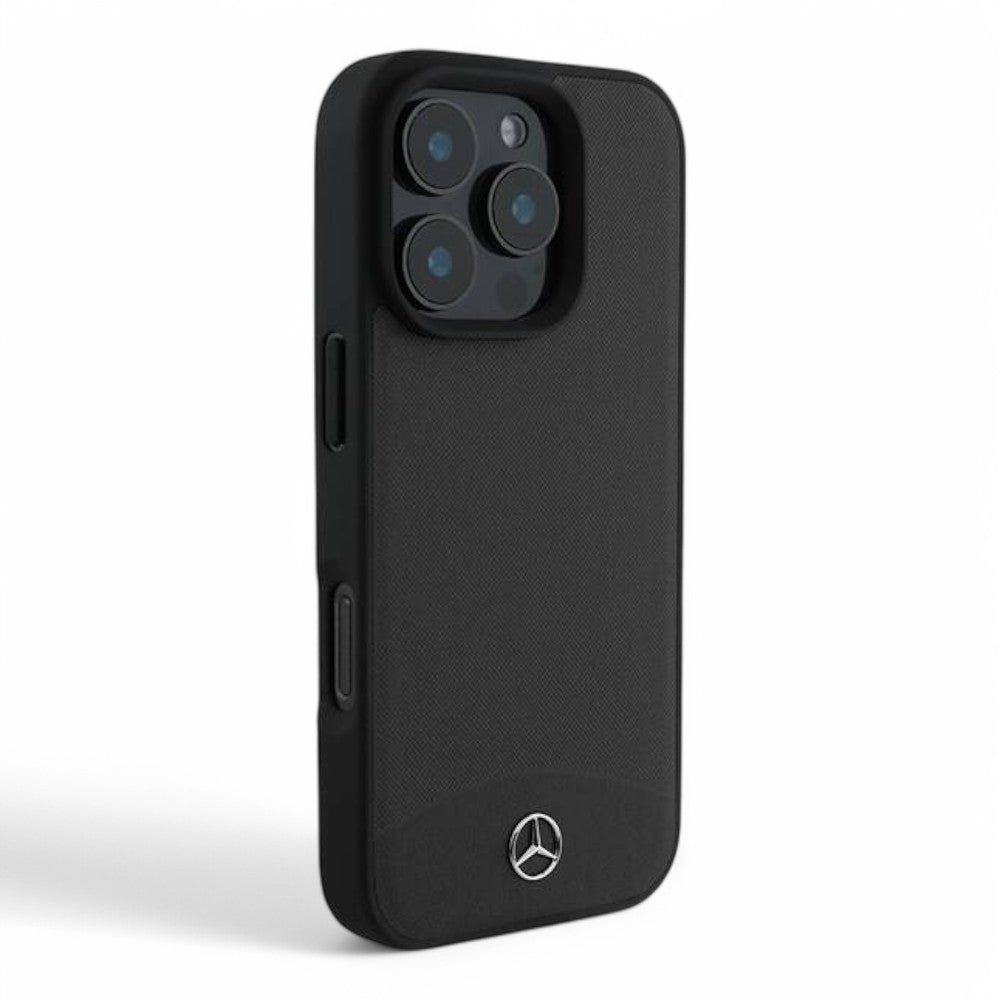 Mercedes-benz Mb Hc MagSafe Textured And Plain Leather Black iPhone 16 Pro Max — foto 4