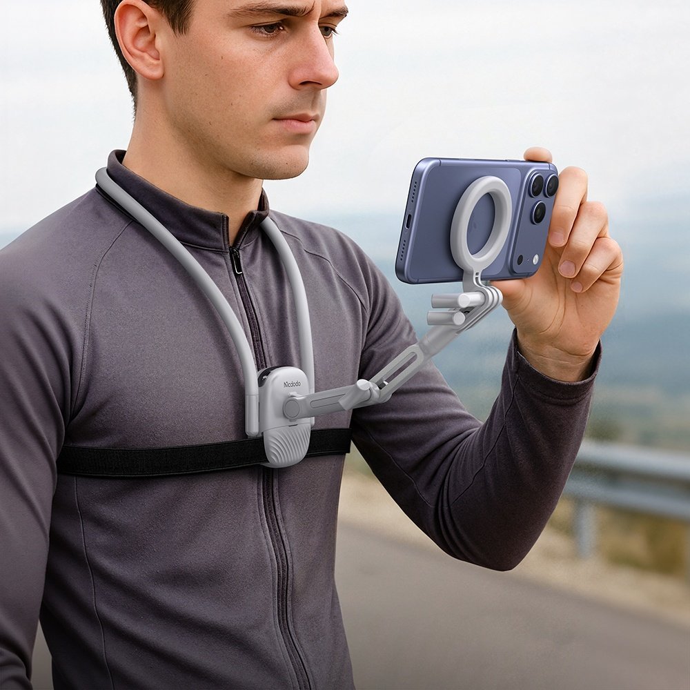 Accesorio McDodo Ss-3550 Soporte Magnético para Celular de Cuello Serie Nexlink Gris — foto 4