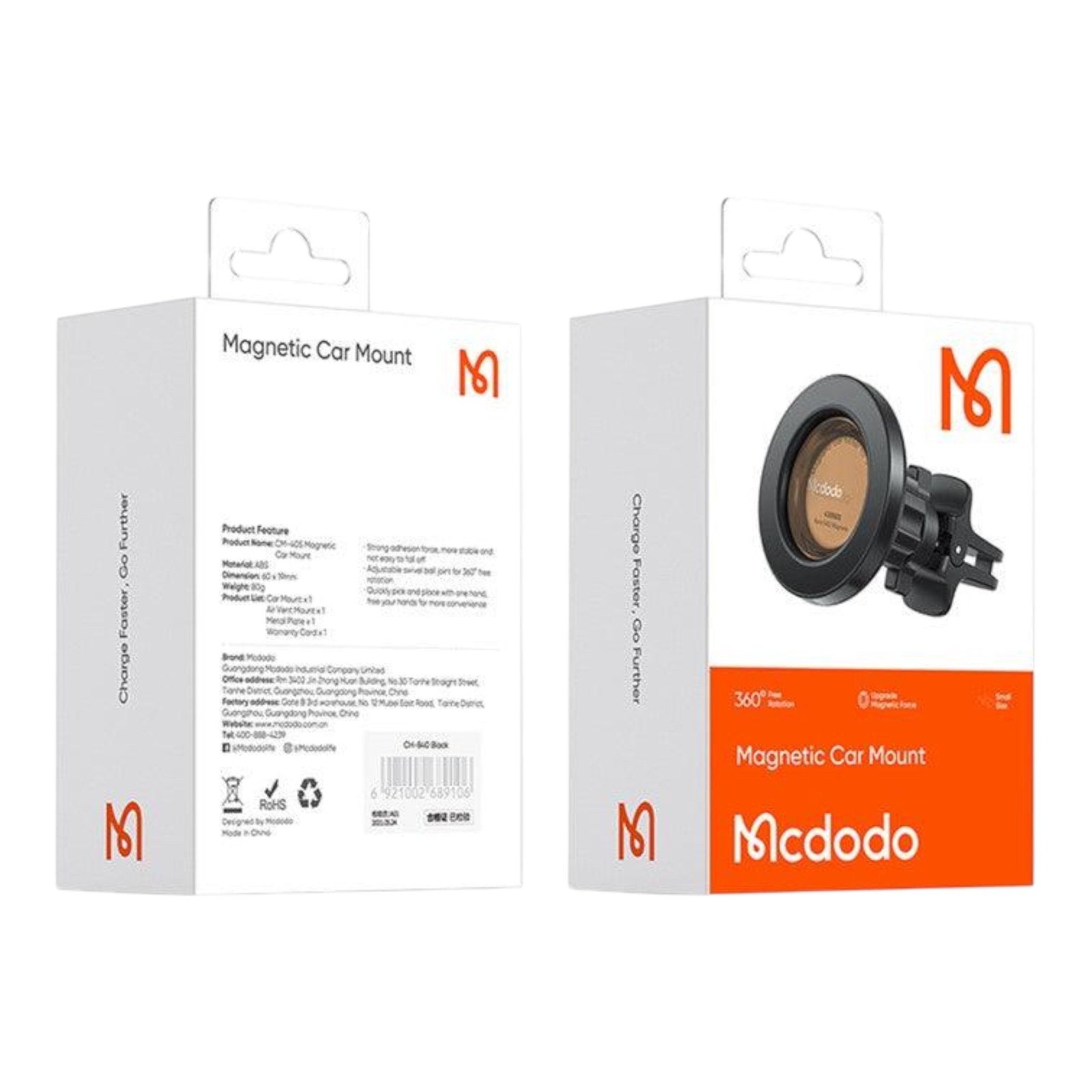 Accesorio McDodo Cm-4050 Soporte Magnético para Carro Negro — foto 3