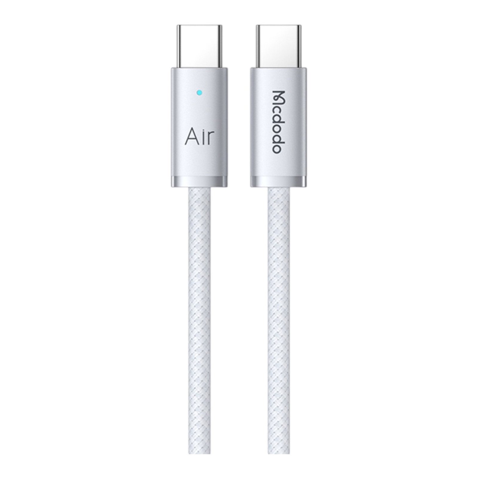 Cable McDodo Ca-7083 Cable Tipo C a Tipo C 240W 1.8m Ultra Delgado Serie Luma Blanco