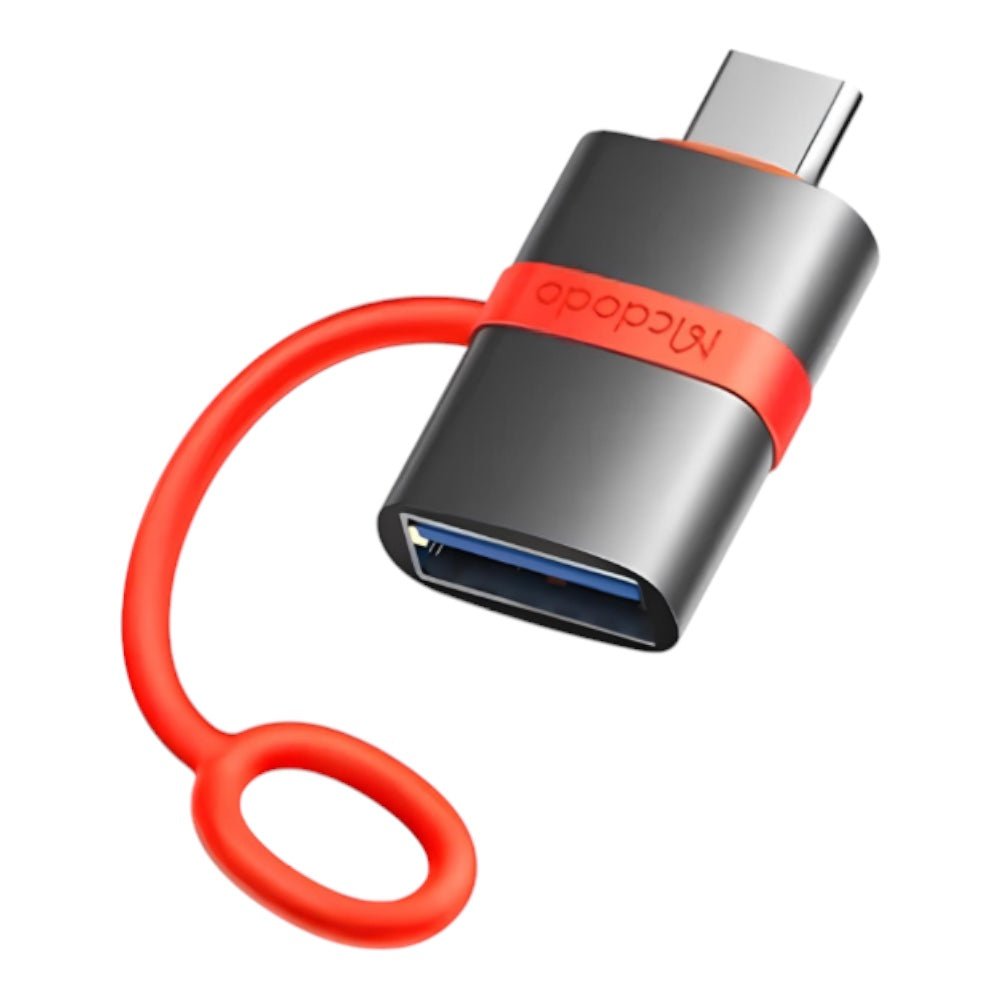 Adaptador McDodo Tipo C Silicone Hook USB-A To USB-C Ot-381 Color Negro