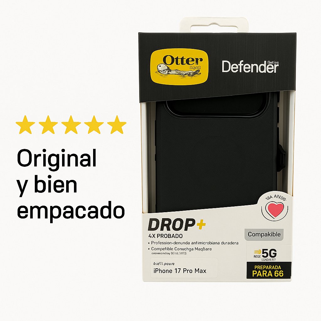 Case OtterBox Defender | iPhone 17 Pro Max | Negro — foto 5