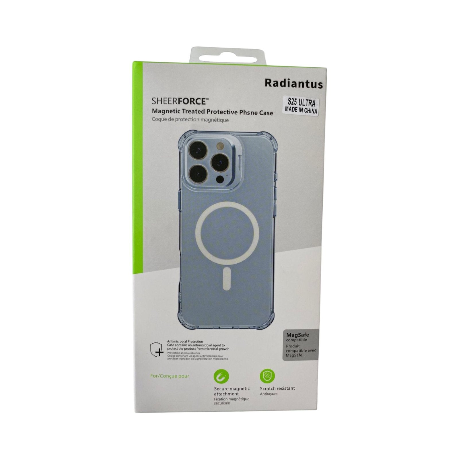 Estuche SheerForce con magsafe Samsung S25 ultra bracket color transparente