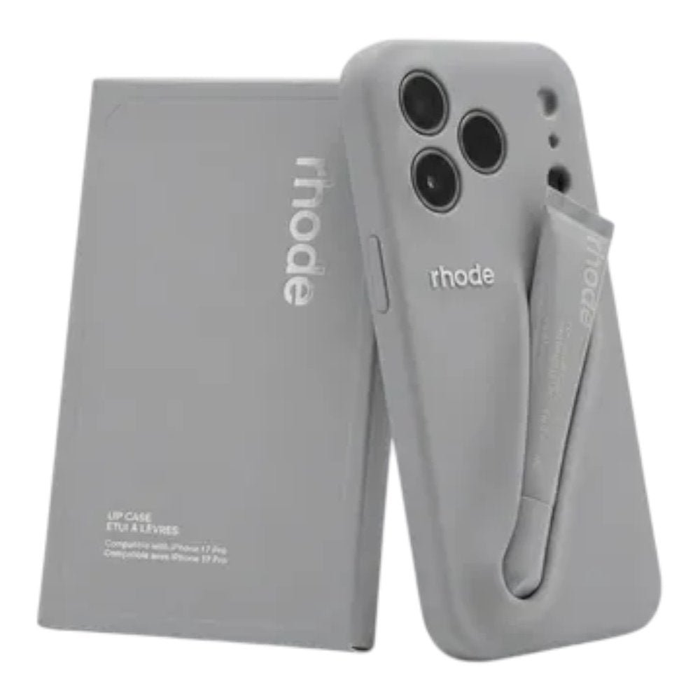 Estuche Rhode para iphone 17 pro max gris edicion especial + balsamo