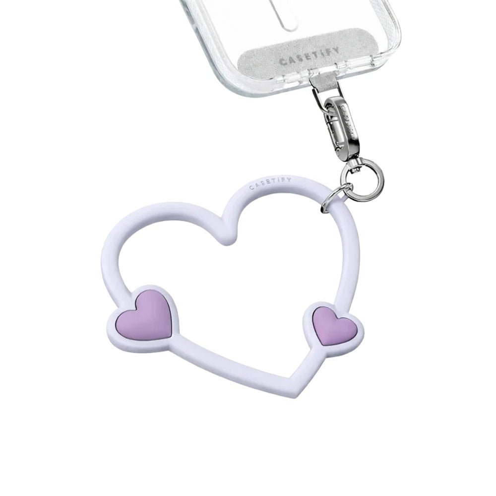 Accesorio Casetify strap de mano corazon celeste — foto 2