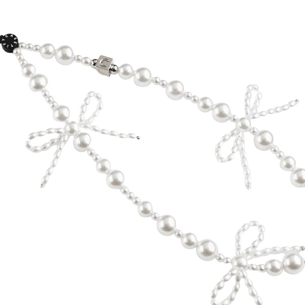 Accesorio Casetify strap de mano Pearl Bows White — foto 2