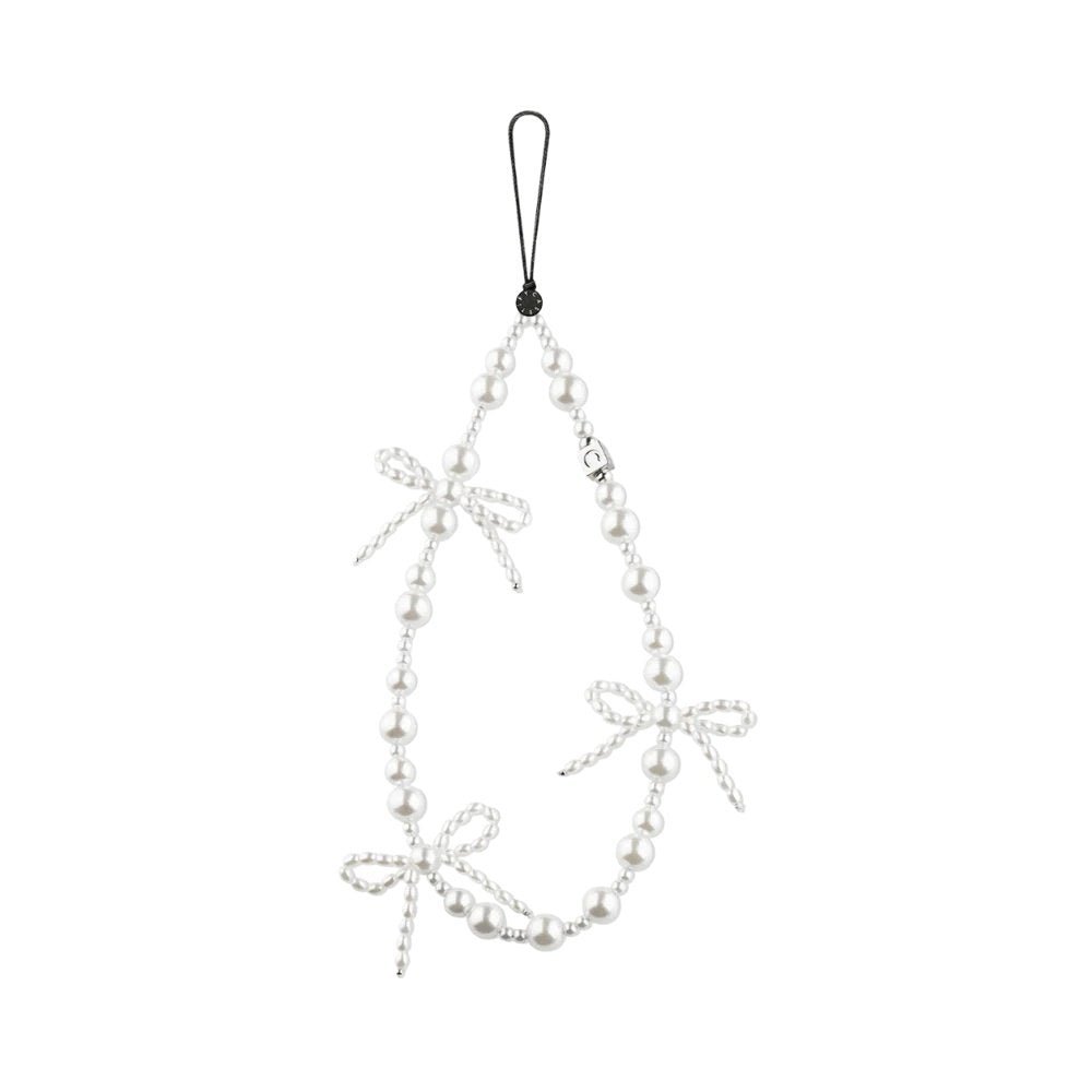 Accesorio Casetify strap de mano Pearl Bows White