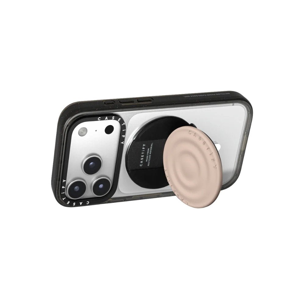Accesorio Casetify Grip Stand Ripple Magsafe beige — foto 3