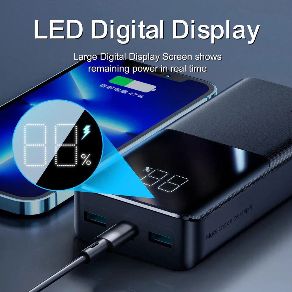 Joyroom 20,000 mAh 30w dos puertos usb y 1 tipo c con linterna — foto 4