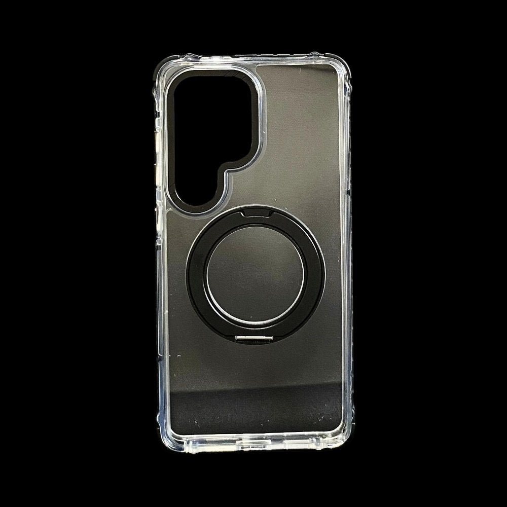 Estuche El Rey Magstand Samsung S26 ultra Magsafe transparente borde negro