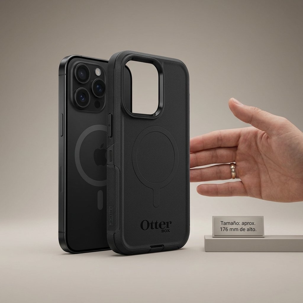 Estuche Otterbox Defender Magsafe Iphone 16 pro max negro — foto 6