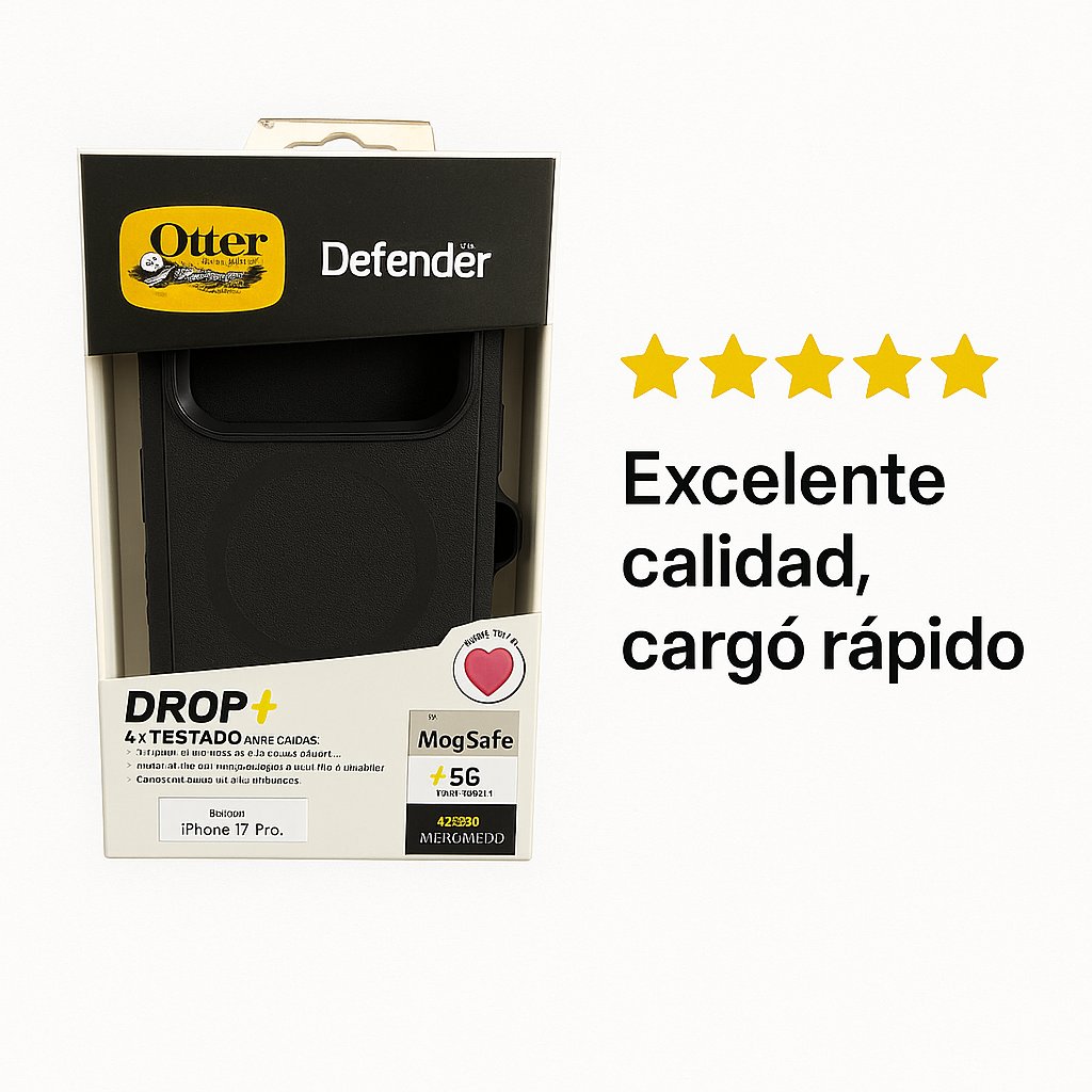 Estuche Otterbox Defender Magsafe Iphone 17 pro negro — foto 5
