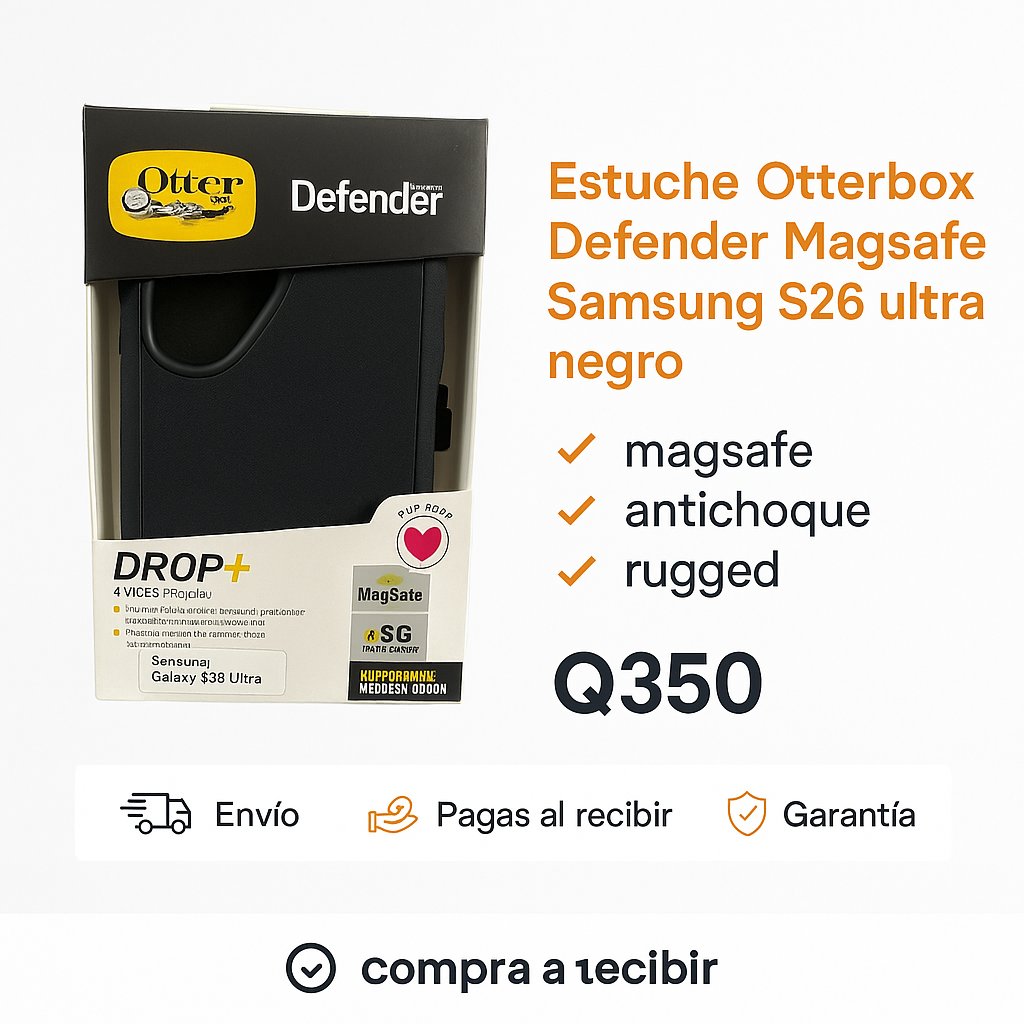 Estuche Otterbox Defender Magsafe Samsung S26 ultra negro — foto 4