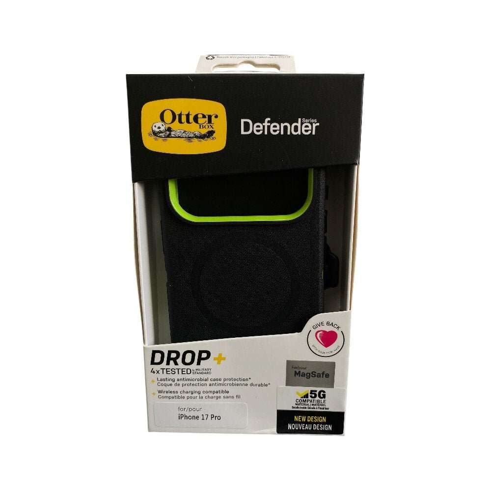 Estuche Otterbox Defender Magsafe Iphone 17 pro negro/naranja