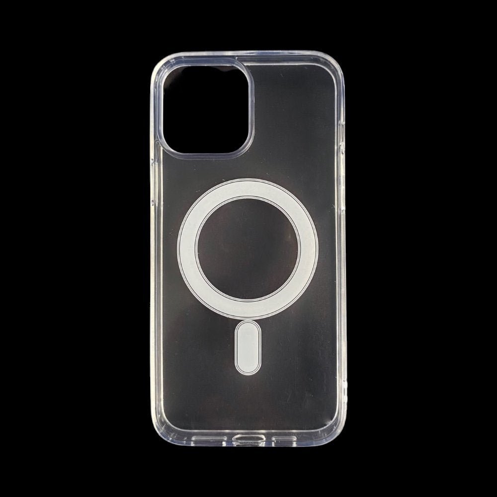 Estuche el rey botones gris color trasparente con magsafe iphone 14