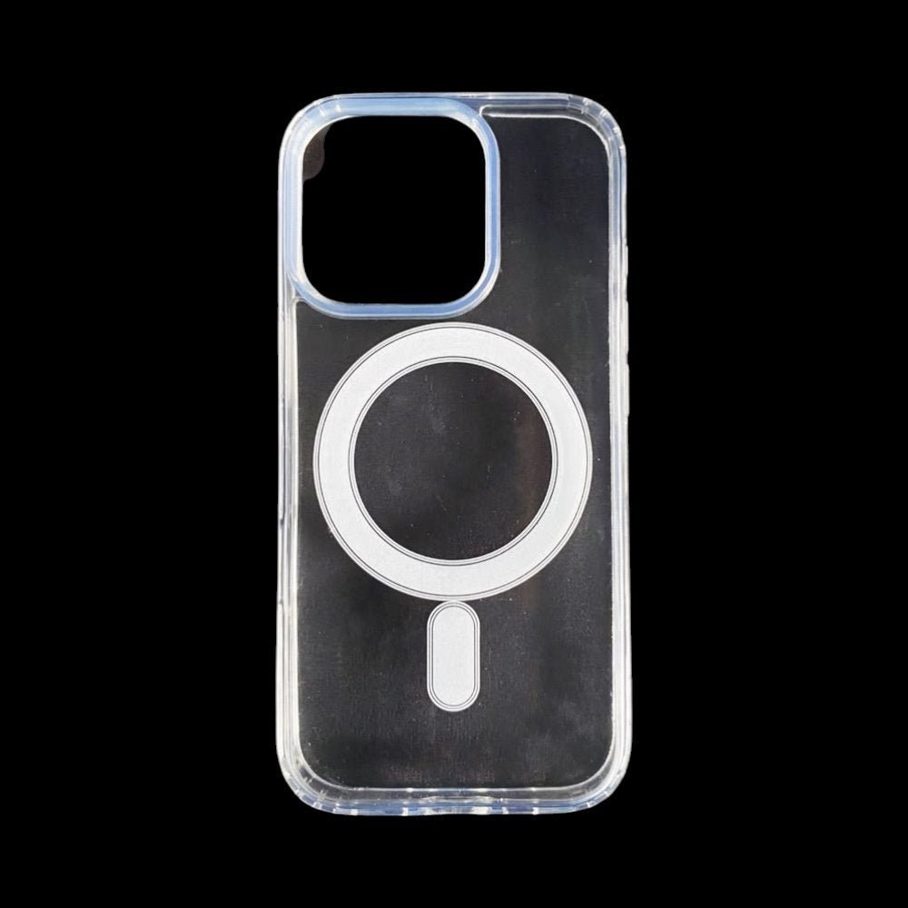 Estuche el rey botones gris color trasparente con magsafe iphone 14 pro