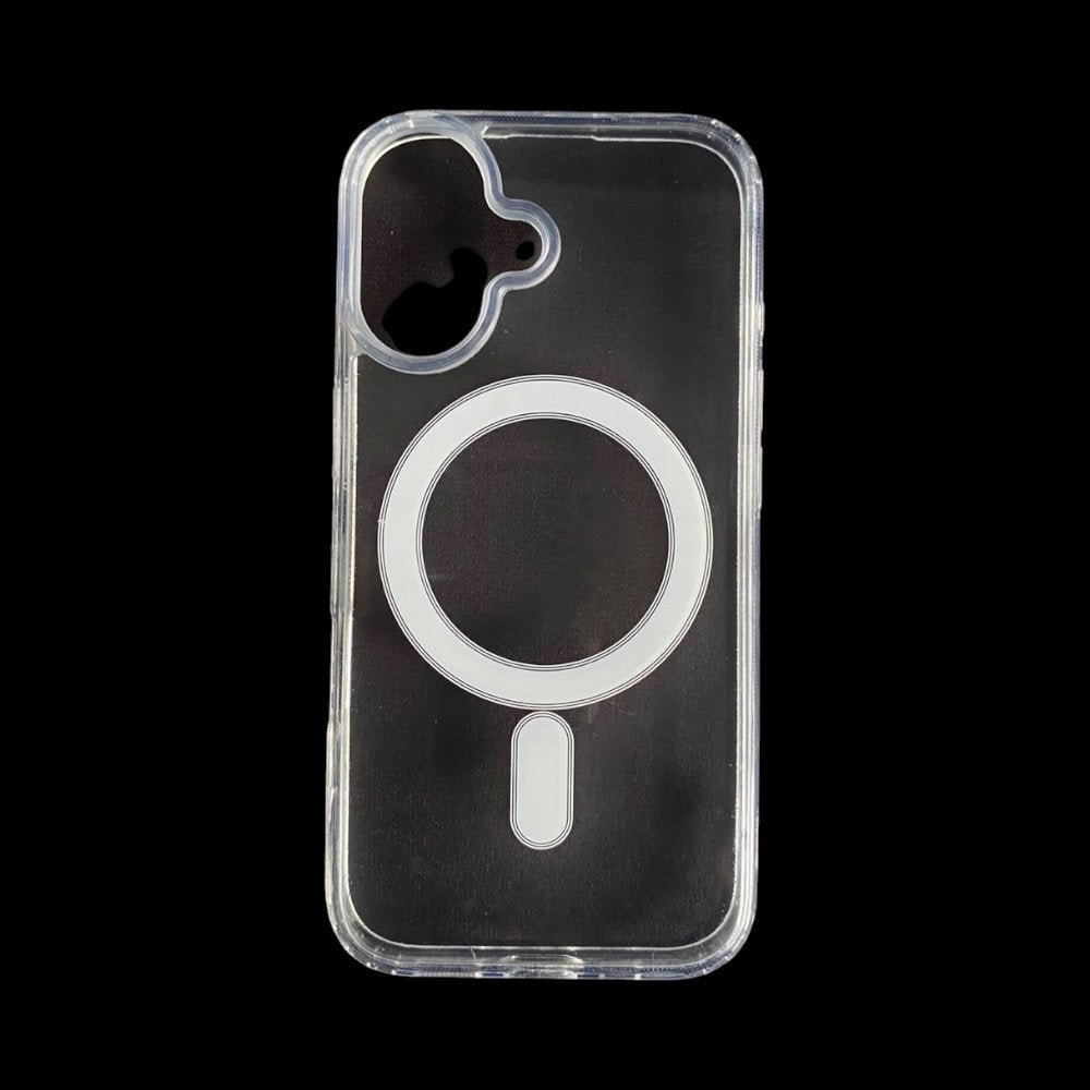 Estuche el rey botones gris color trasparente con magsafe iphone 16