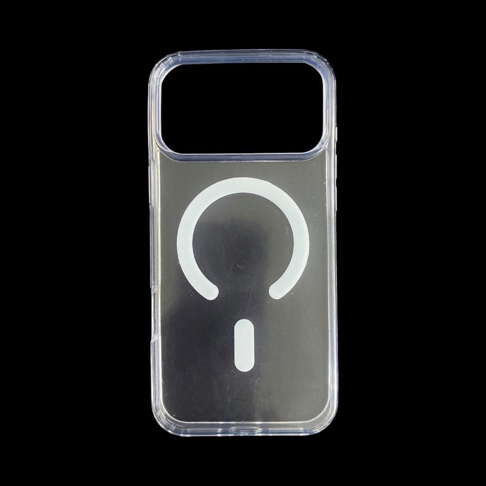 Estuche el rey botones gris color trasparente con magsafe iphone 17 pro max