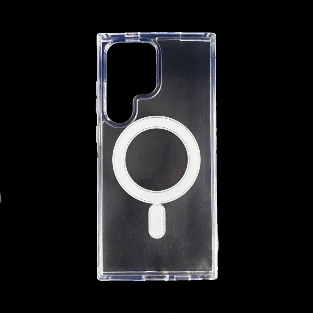 Estuche el rey botones gris color trasparente con magsafe samsung s24 ultra