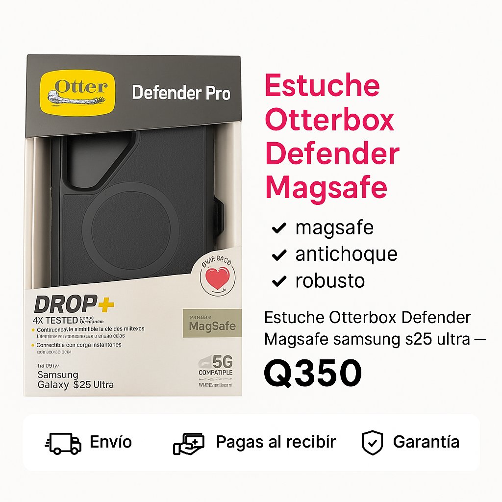 Estuche Otterbox Defender Magsafe samsung s25 ultra — foto 6