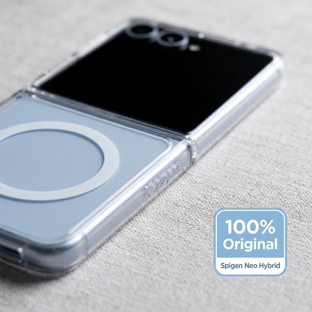 Estuche Spigen Neo Hybrid Crytal Transparente Samsung flip 7 — foto 2